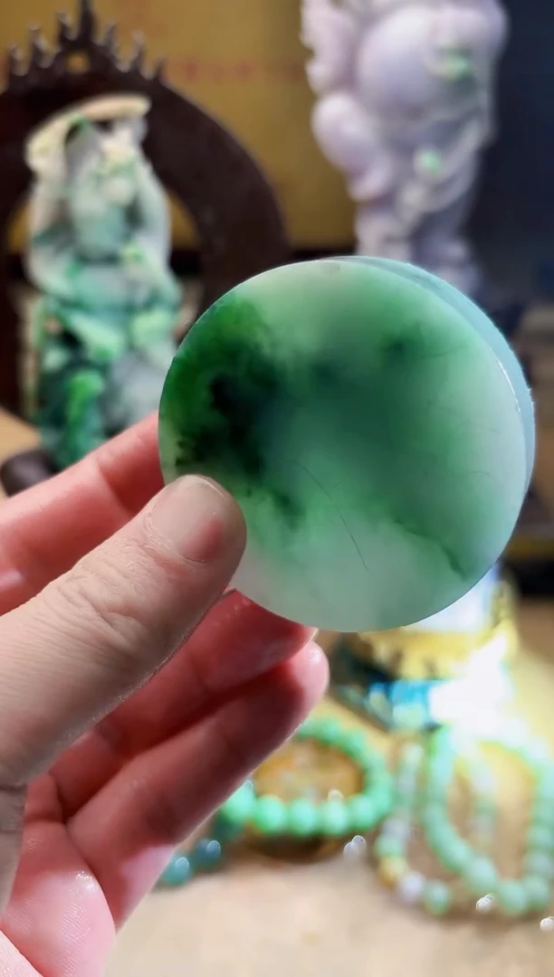 未镶嵌挂件翡翠A货张麦9845