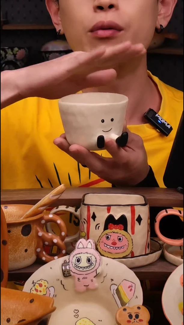 杯子景德镇可爱设计师款陶瓷