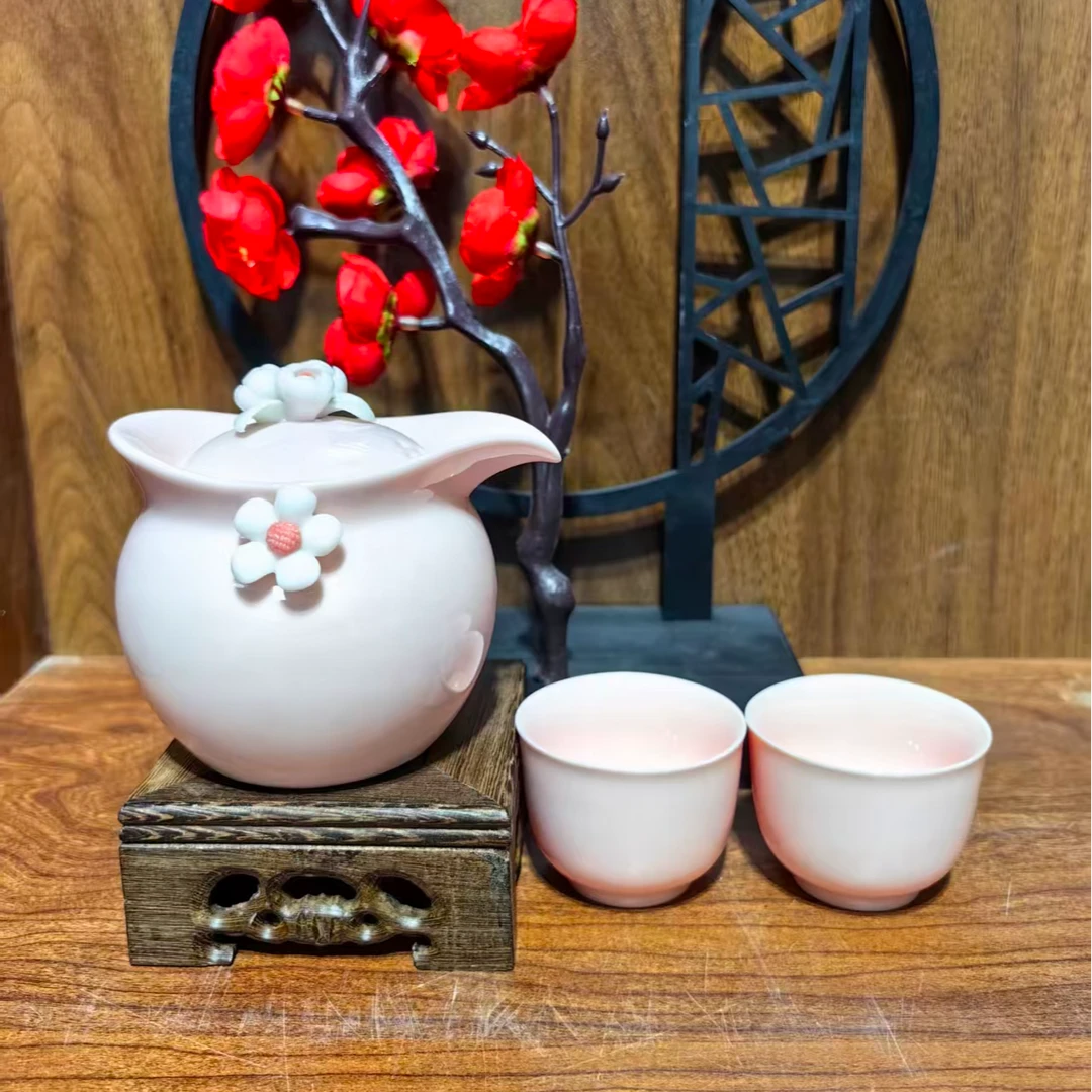 仿古瓷 A858景德镇制陶瓷1壶2杯一套