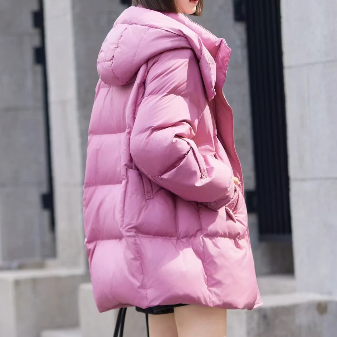 0101-02 时尚潮流欧版中长款羽绒服  HY  85852