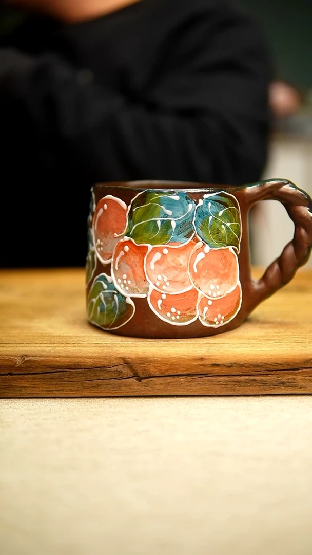 @@陶园瓷舍@@纯手工手绘@高温釉下彩