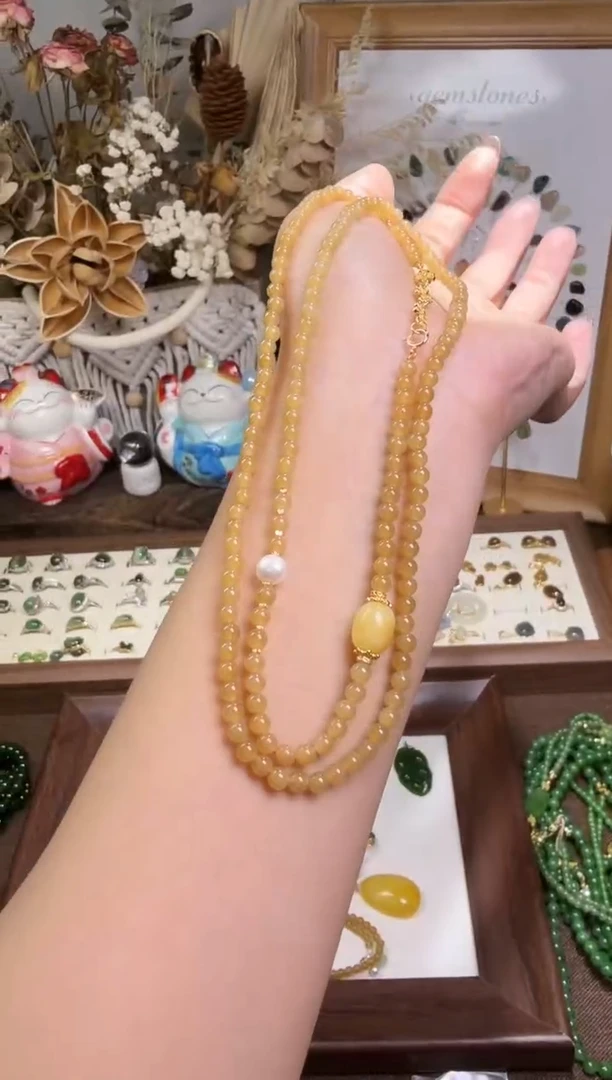 水晶摆件未镶嵌珠链