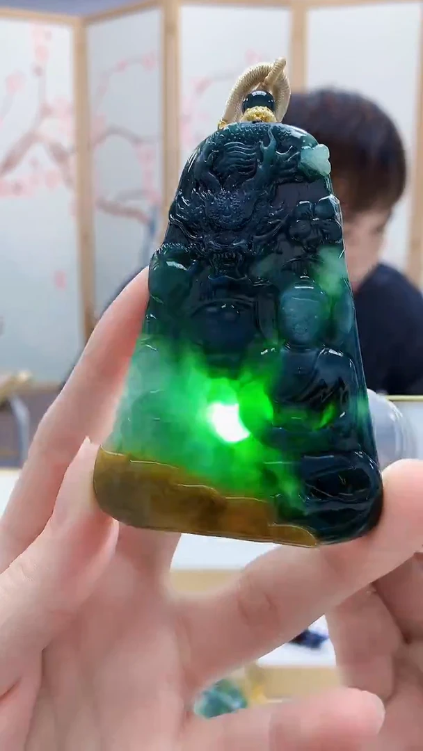 未镶嵌定制翡翠4868ry-毛货挂件94