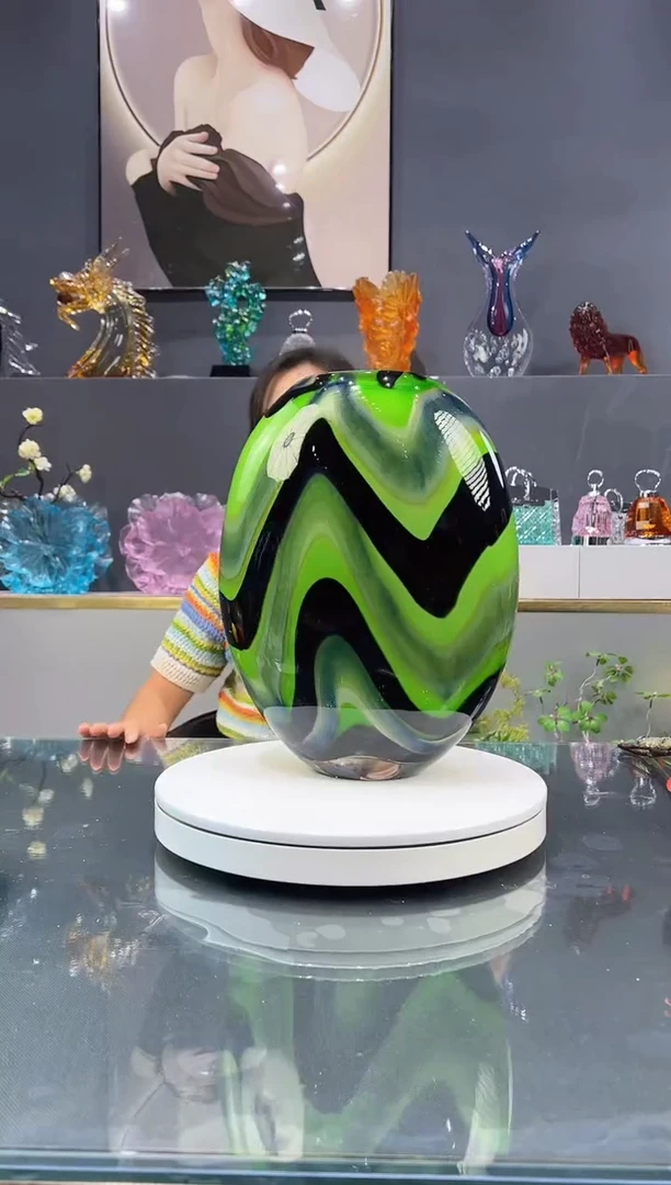 手工艺品琉璃 水晶琉璃花瓶1个