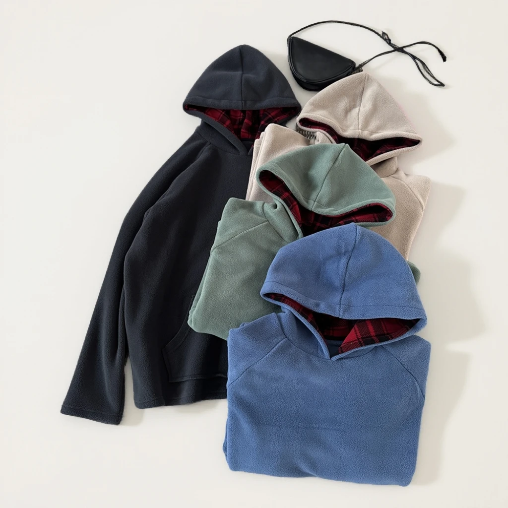 W196  秋冬新款女士宽松休闲时尚百搭连帽长袖加厚套头卫衣女