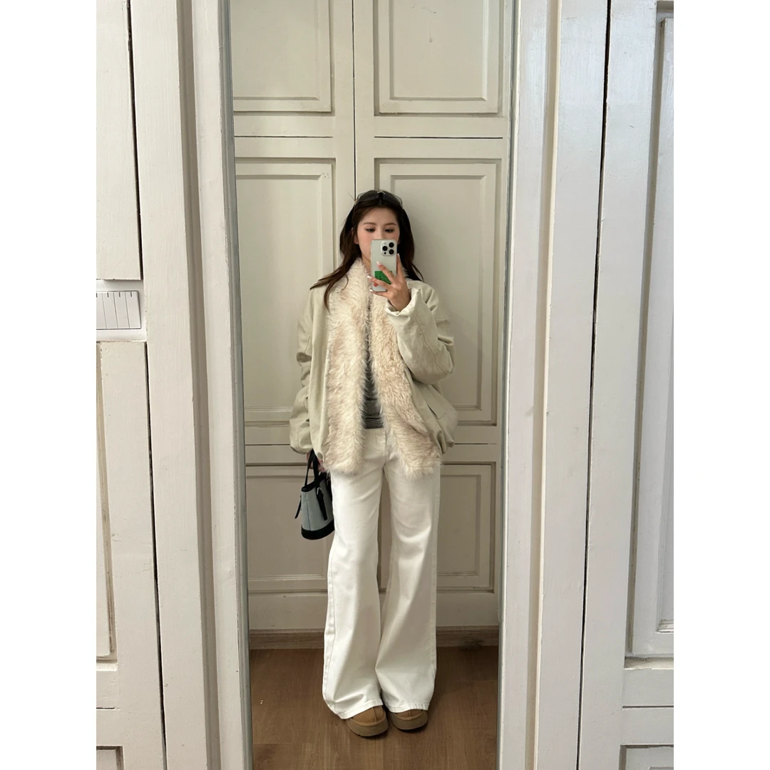 来自b0【极简主义】秋冬季百搭时尚纯色牛仔裤【B6775】