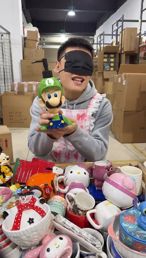 瓷片路易吉按压瓶