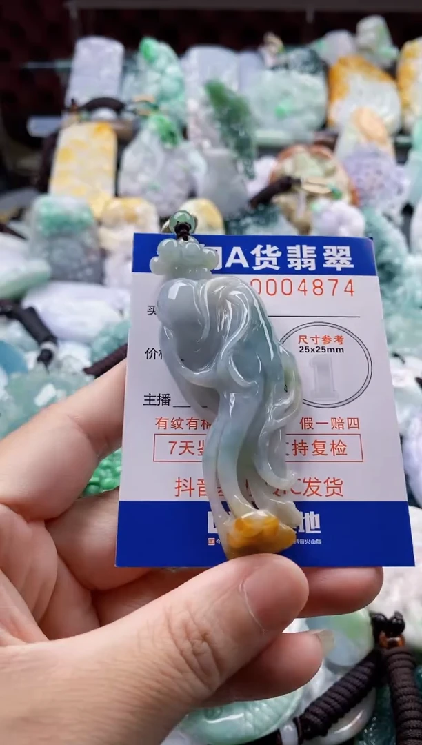 翡翠未镶嵌吊坠(不含链)1