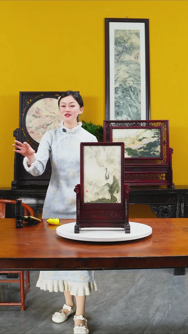 石材天然大理石画摆件