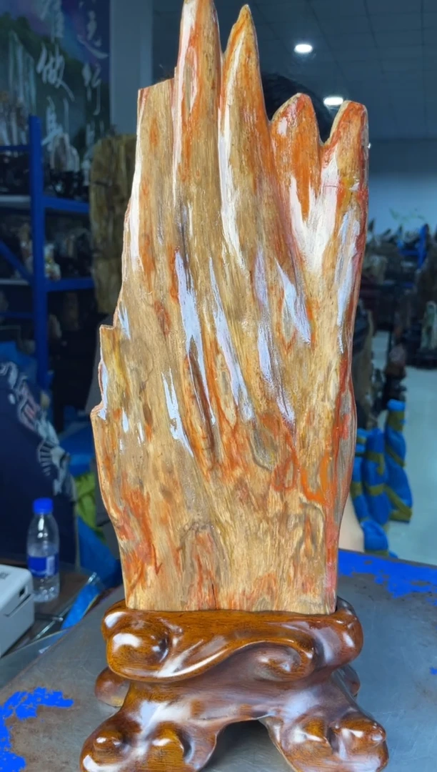 未镶嵌摆件硅化玉32