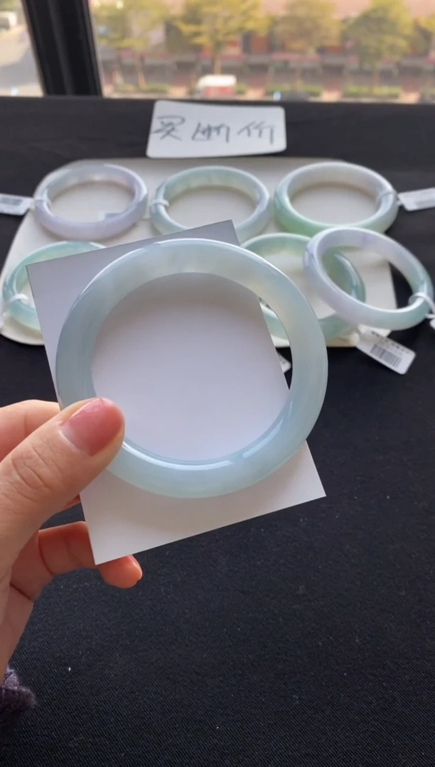 【闪购商品】翡翠手镯（圆镯）未镶嵌57圆条--不退不换