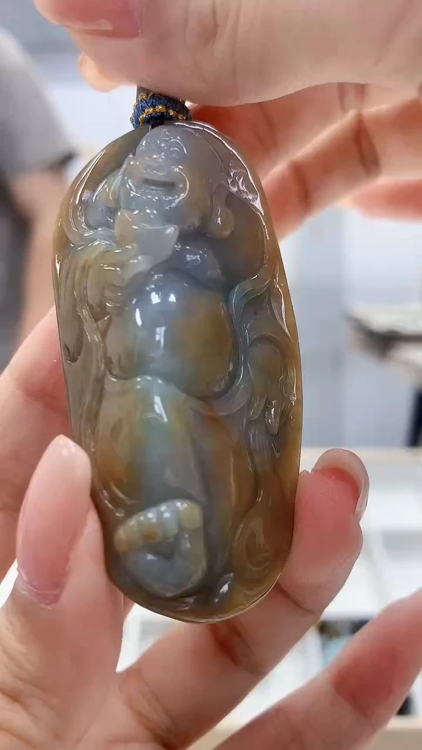 定制翡翠未镶嵌4917xx-毛货挂件39