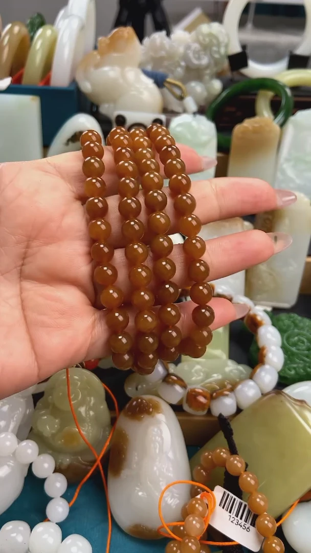 未镶嵌手串和田玉项链