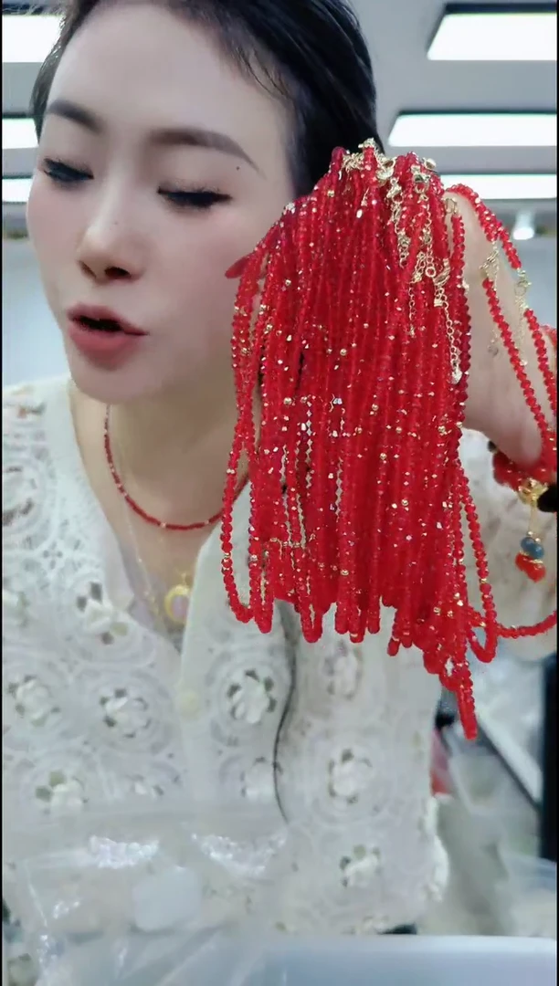 【闪购商品】尖晶石颈饰合金2620红项链