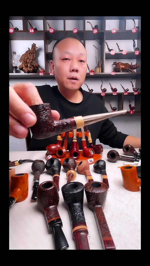 意大利石楠木手工打磨烟斗