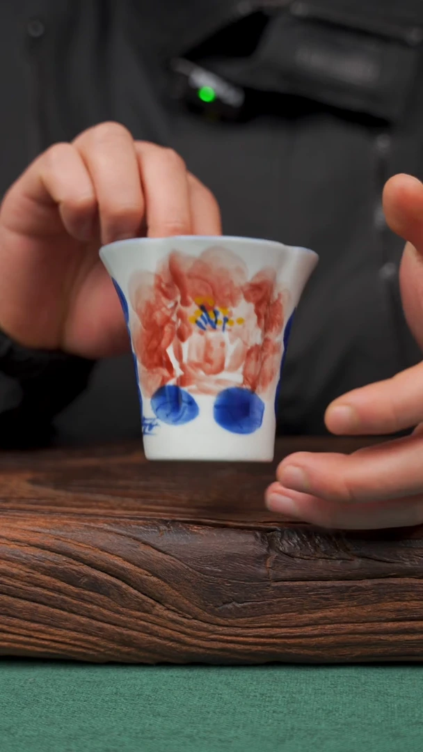 【闪购商品】瓷片23寻一缕瓷香杯釉下手工手绘瓷器