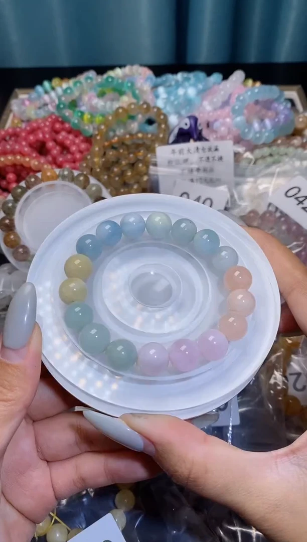 【闪购商品】水晶手串未镶嵌摩根石圈下单备注编号045