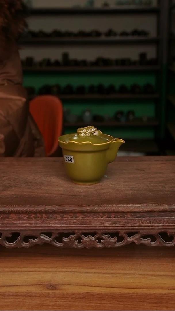 杯088号茶叶末貔貅手抓壶微微不完美