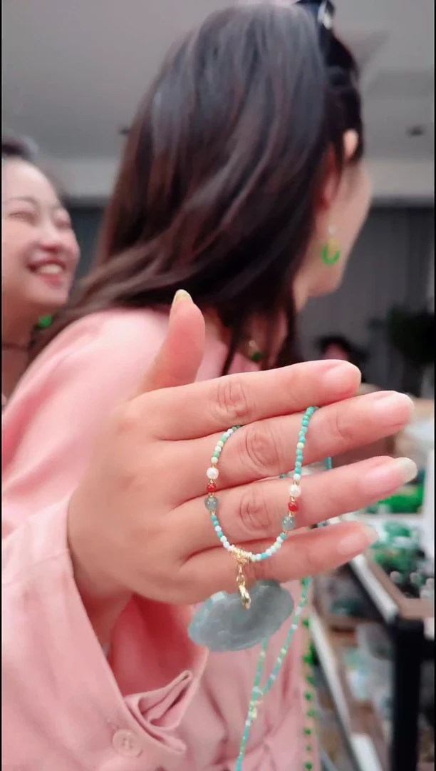 颈饰未镶嵌翡翠1729小锁项链