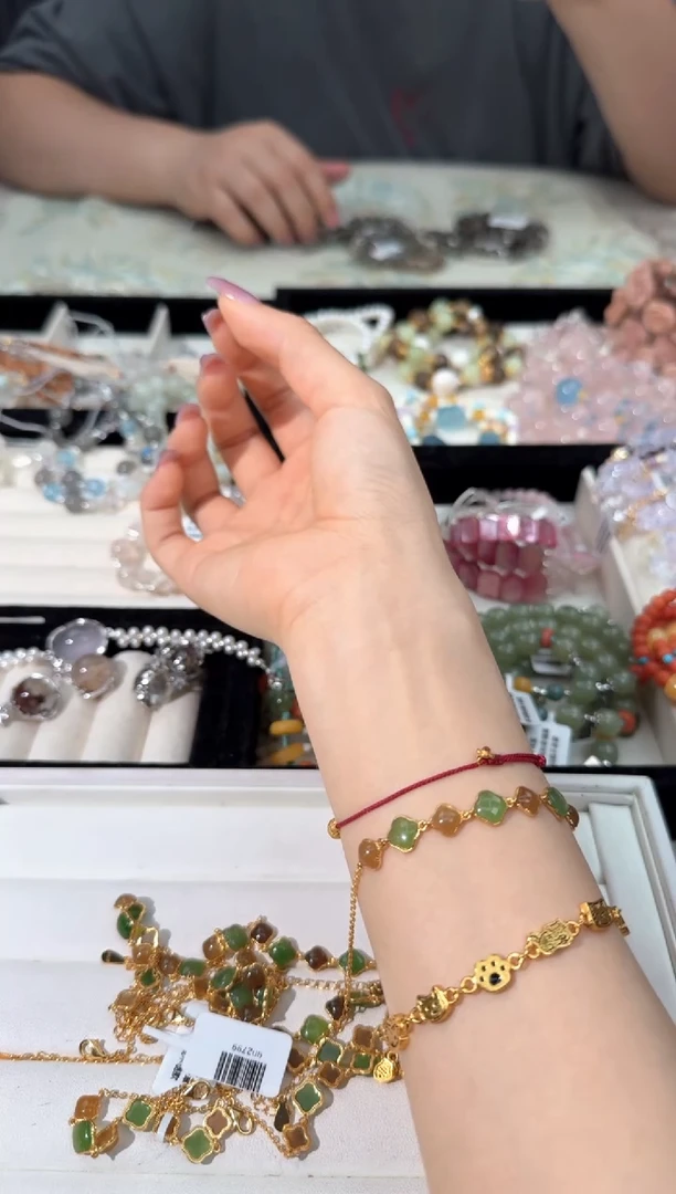 手链银S925镶嵌和田玉Q030和田方包手链