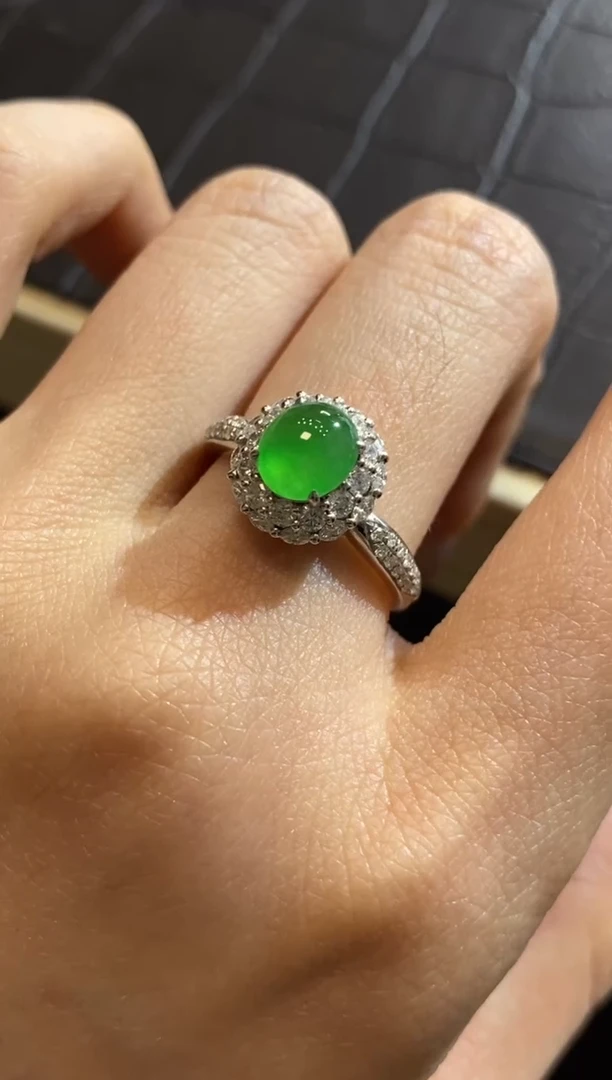 【闪购商品】翡翠颈饰18K金镶嵌收到货48小时鉴赏期（超时不退不换）