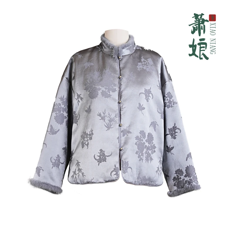 萧娘【云旗】新中式冬季羽绒服国风外套女士保暖上衣2410