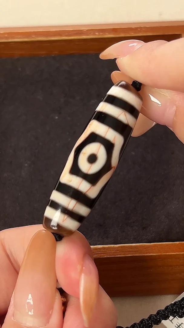 未镶嵌颈饰玛瑙/玉髓行运朱砂全手宝盖三47.8*13.6