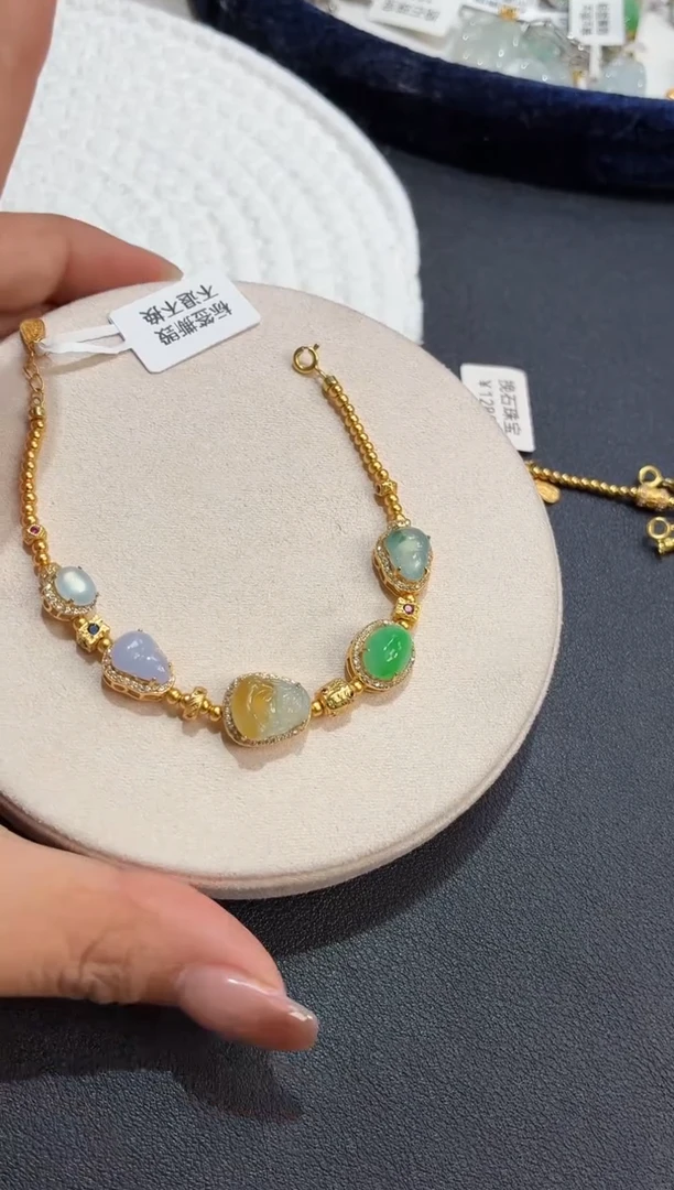 吊坠(不含链)银S925镶嵌翡翠余****生手链