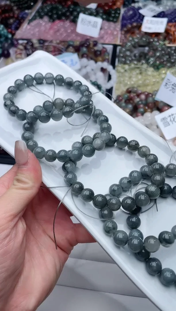 【闪购商品】水晶手链未镶嵌灰兔毛454