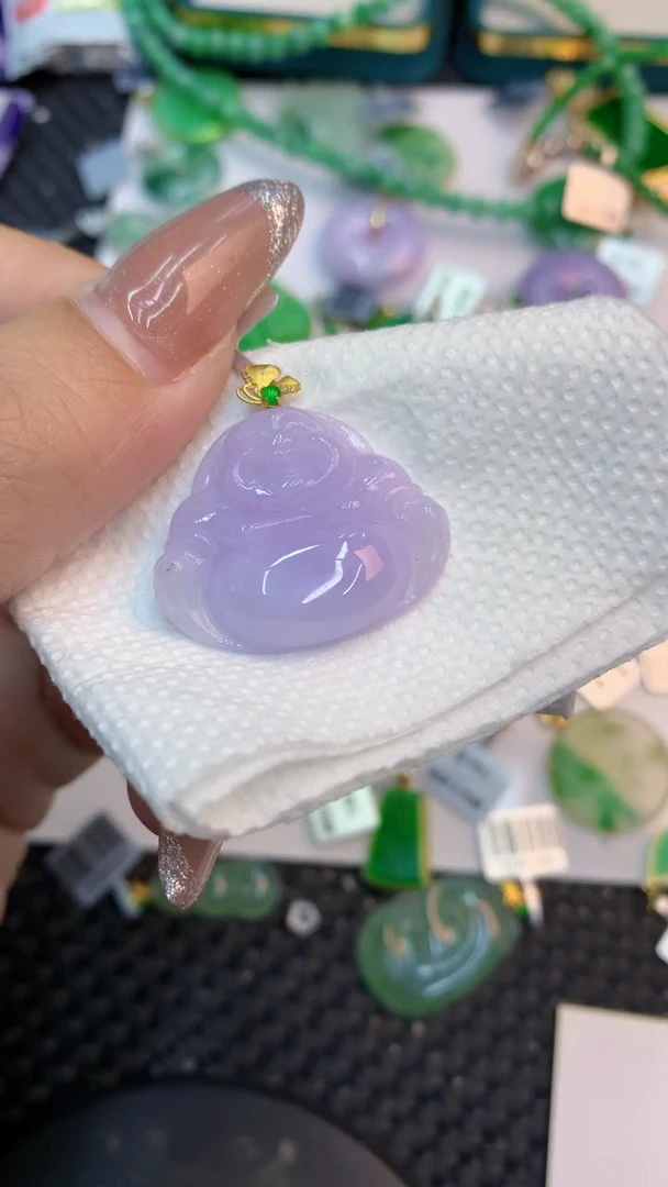 颈饰18K金镶嵌翡翠1