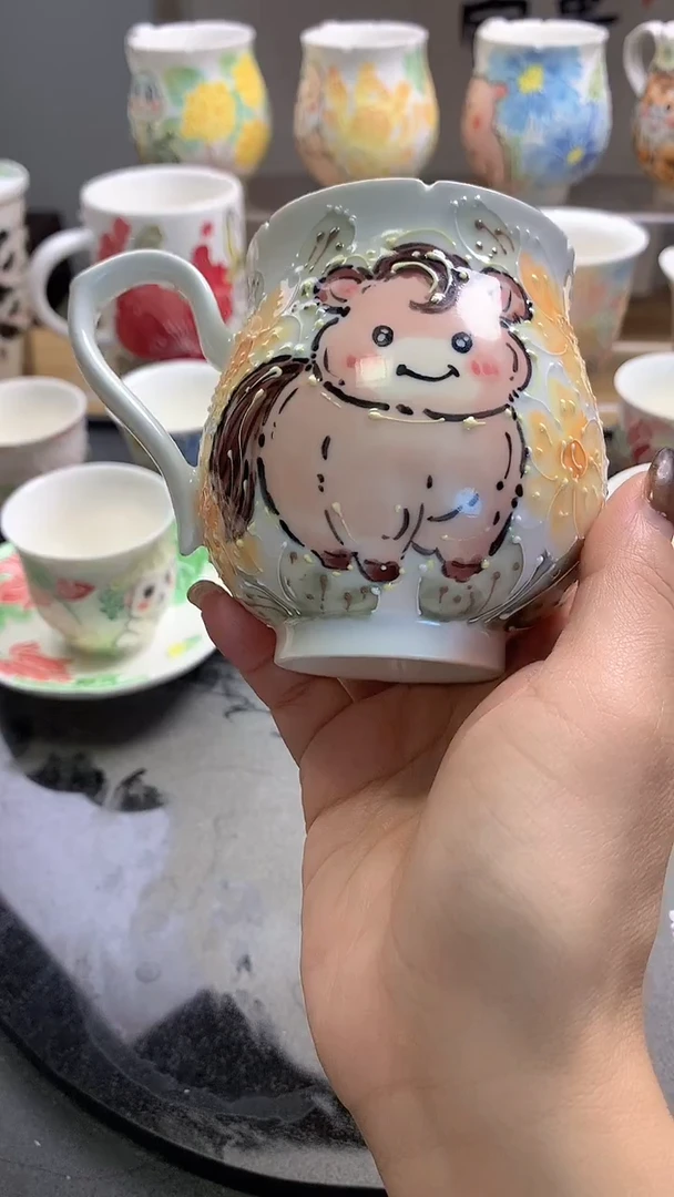 一味*手绘*收款马