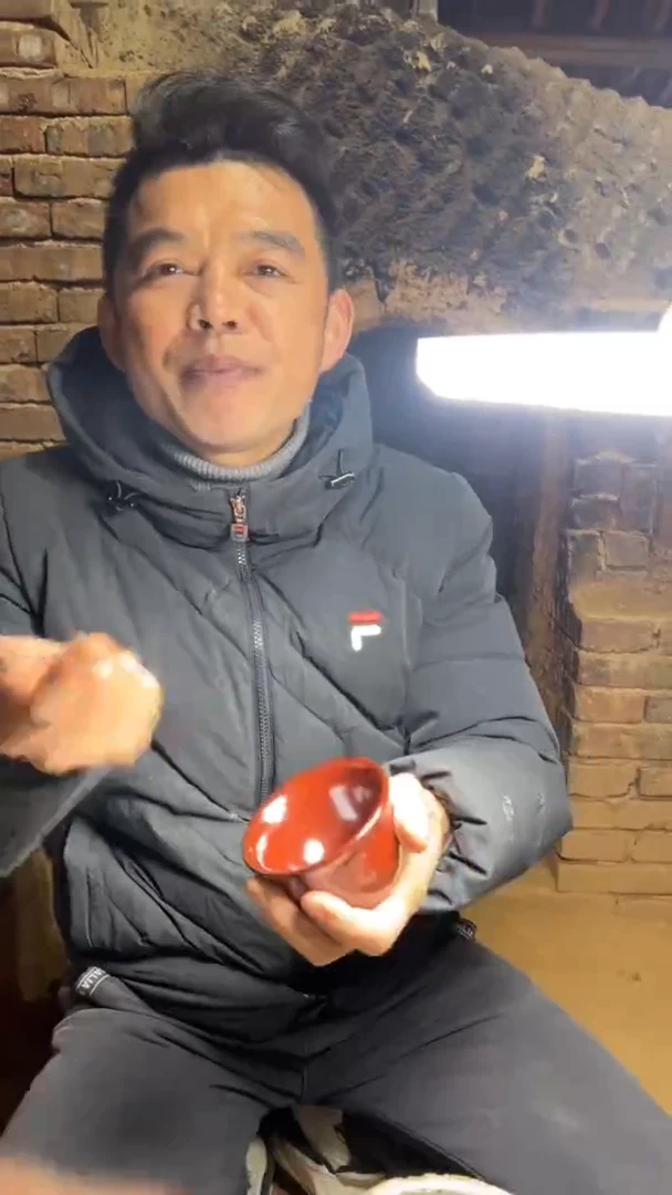 【闪购商品】茶盏名家谢长旺建盏（带证书礼盒）12