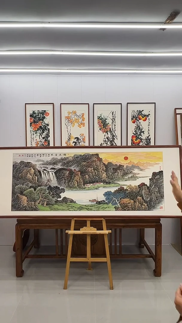 国画张现军 220*80 聚宝盆
