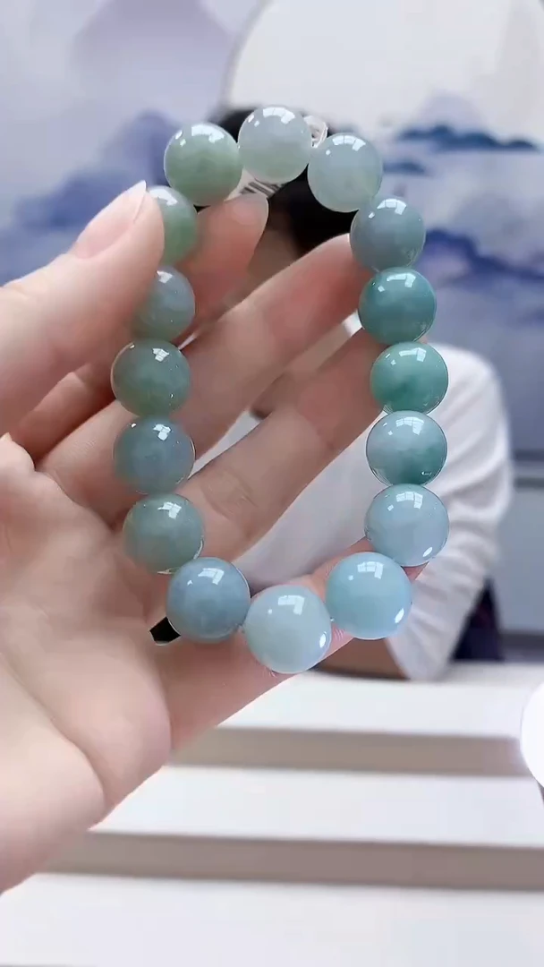 未镶嵌定制翡翠1502ry-毛货手串4