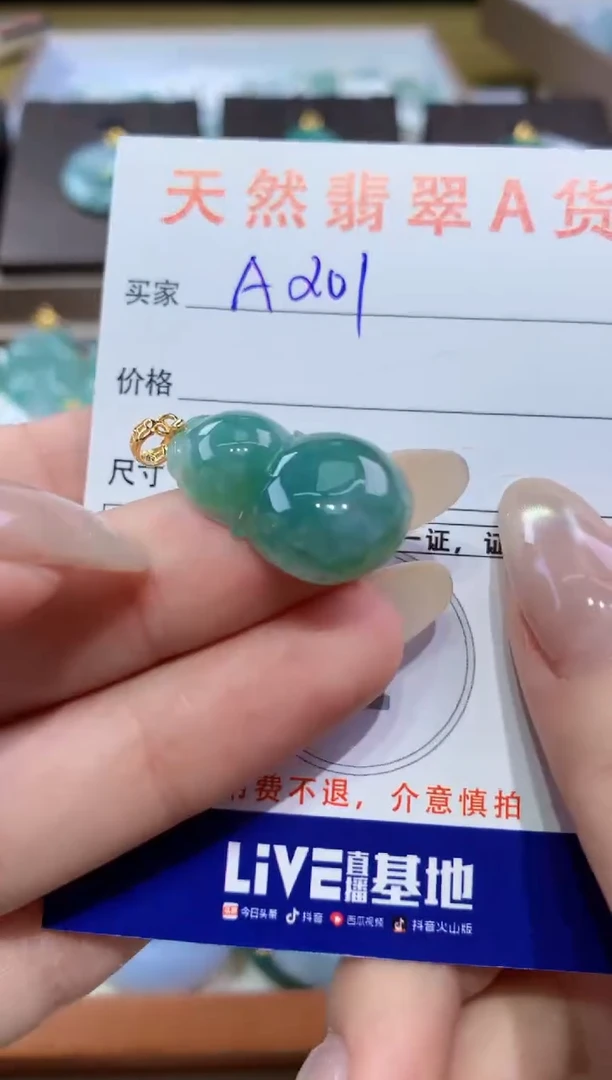 颈饰未镶嵌翡翠天然缅甸翡翠A货挂件