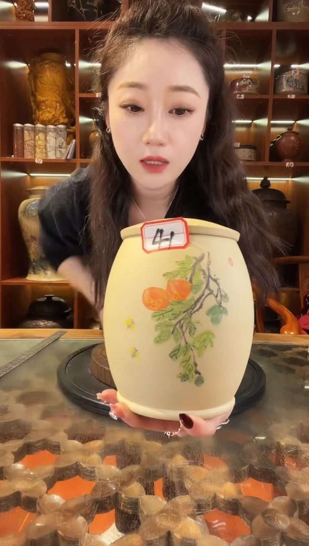 【闪购商品】缸云南建水紫陶白泥小茶罐@41