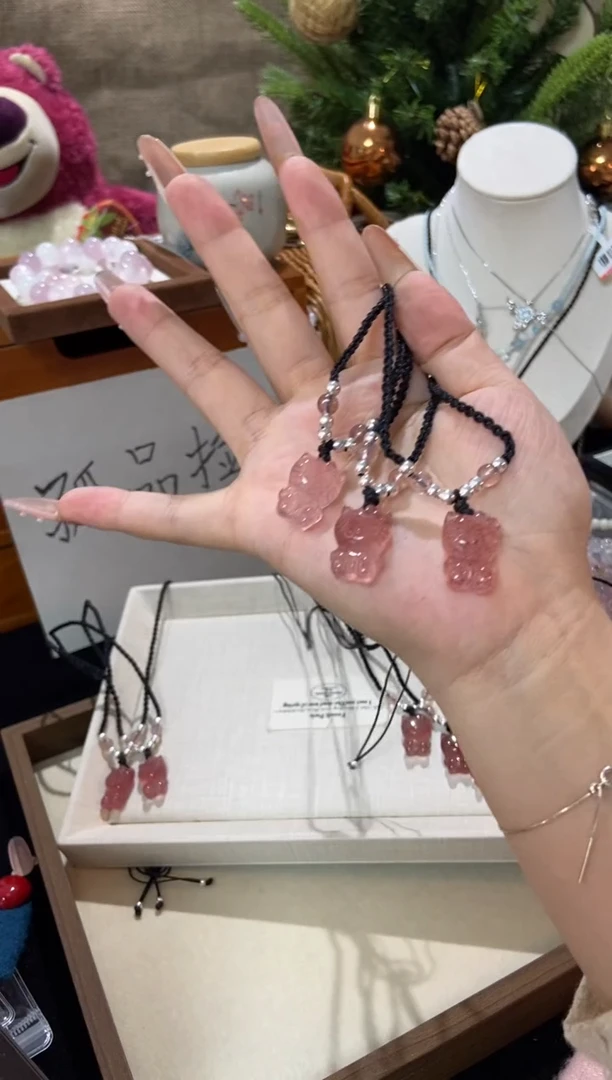 水晶手串未镶嵌孤品捡漏均匀瑕疵介意勿拍