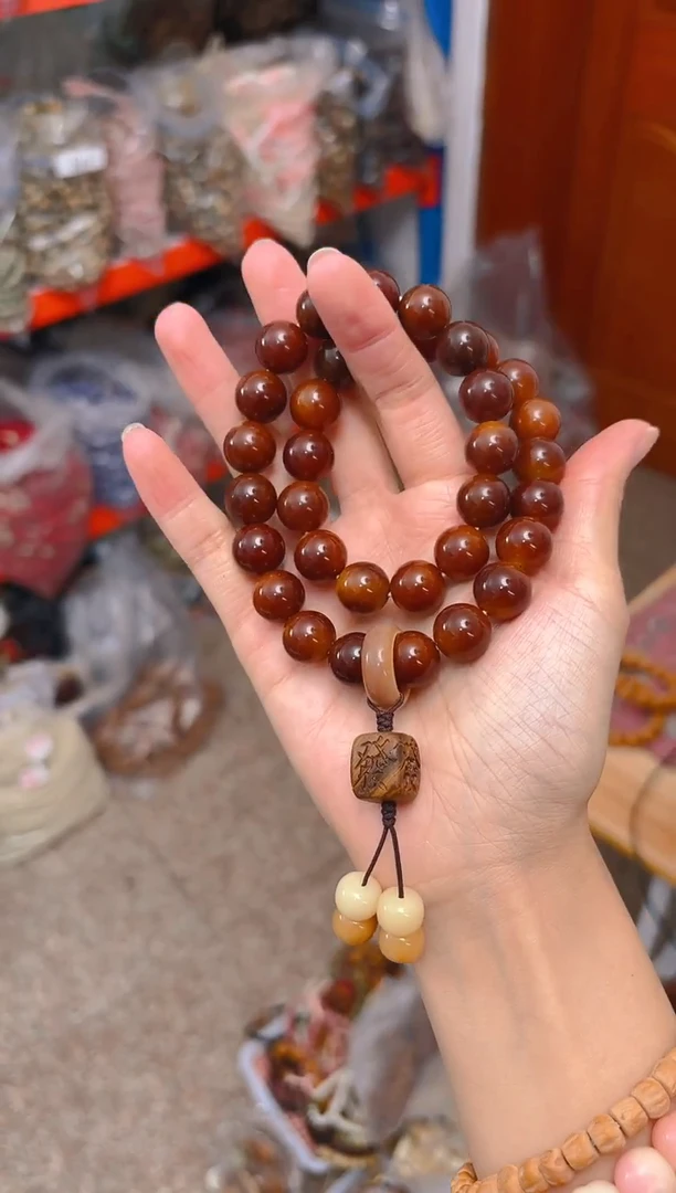 吊坠菩提根/象牙果糖炒栗子双圈 发字