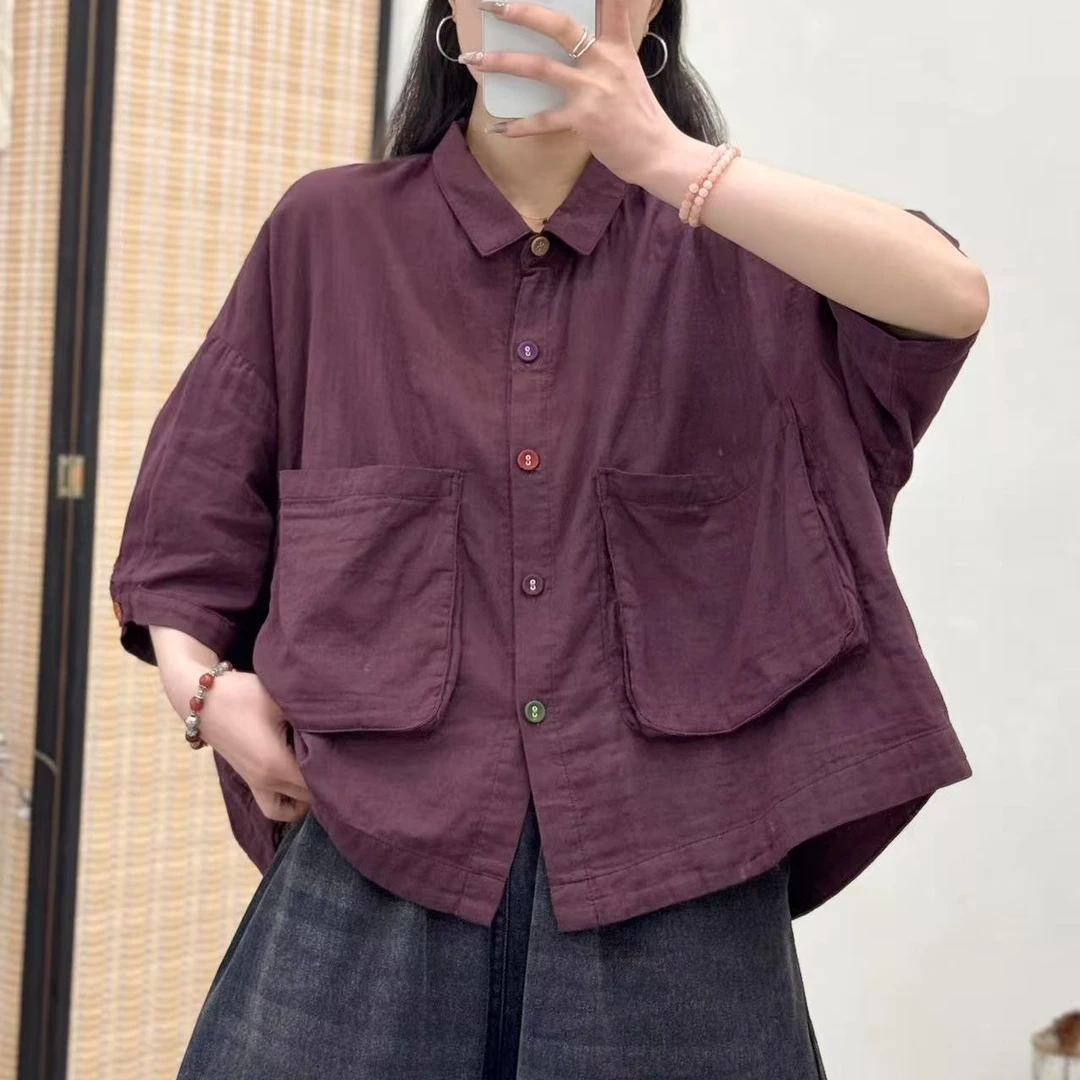 12321新款夏季简约休闲百搭气质衬衫