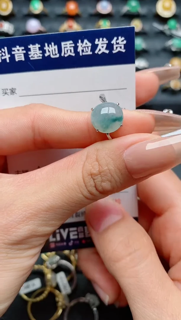 【闪购商品】翡翠戒指银S925镶嵌..............