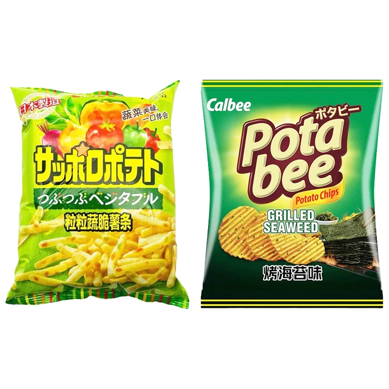【10月6日到期】Calbee牌粒粒蔬脆薯条波塔比烤海苔味薯片