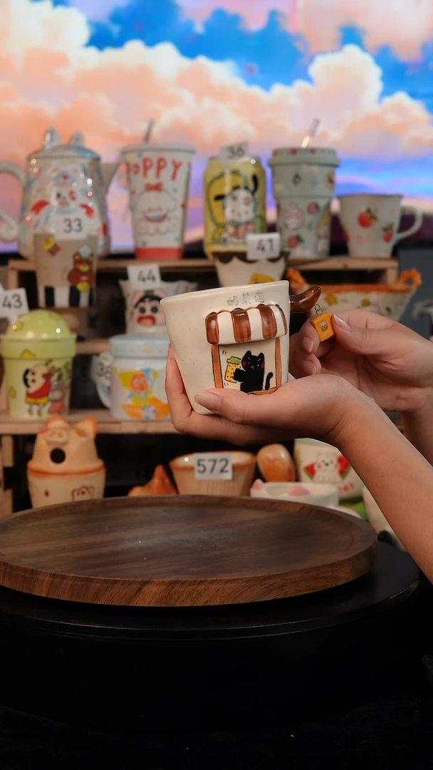 陶瓷双饮款景德镇手工陶瓷