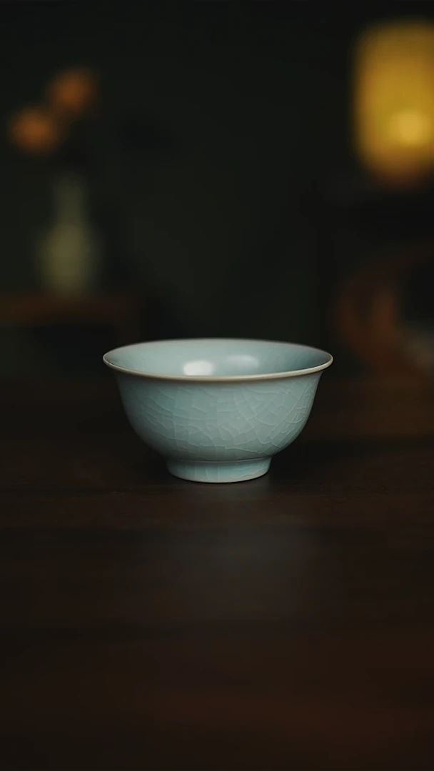 【闪购商品】仿古釉 压手杯 支钉烧  一级