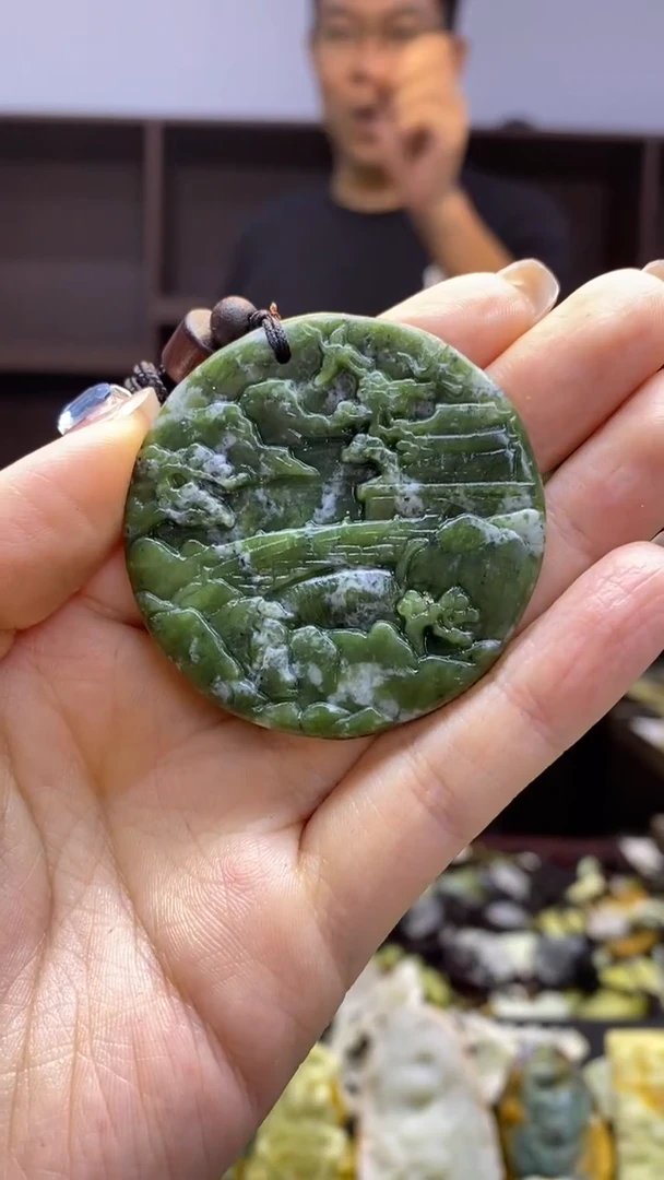 未镶嵌岫玉挂件