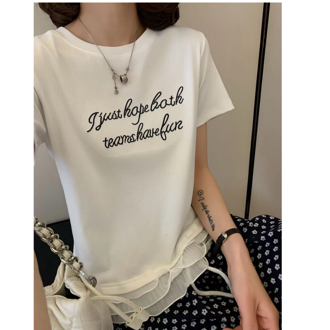 【LUER】派对T~夏季印花短款显瘦短袖1178