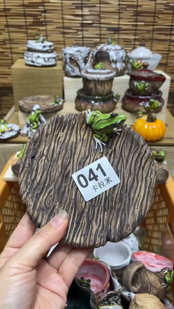 小****瓜041精美粗陶手工柴烧