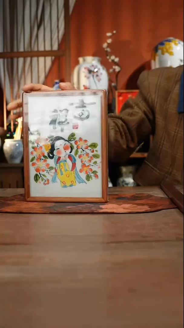 当代高温釉下彩手绘陶瓷餐具