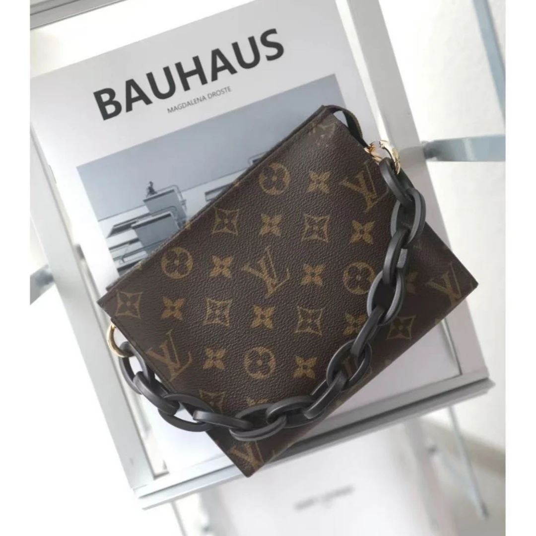 95新 LouisVuitton/路易威登 GGS洗漱包19老花金扣63212257