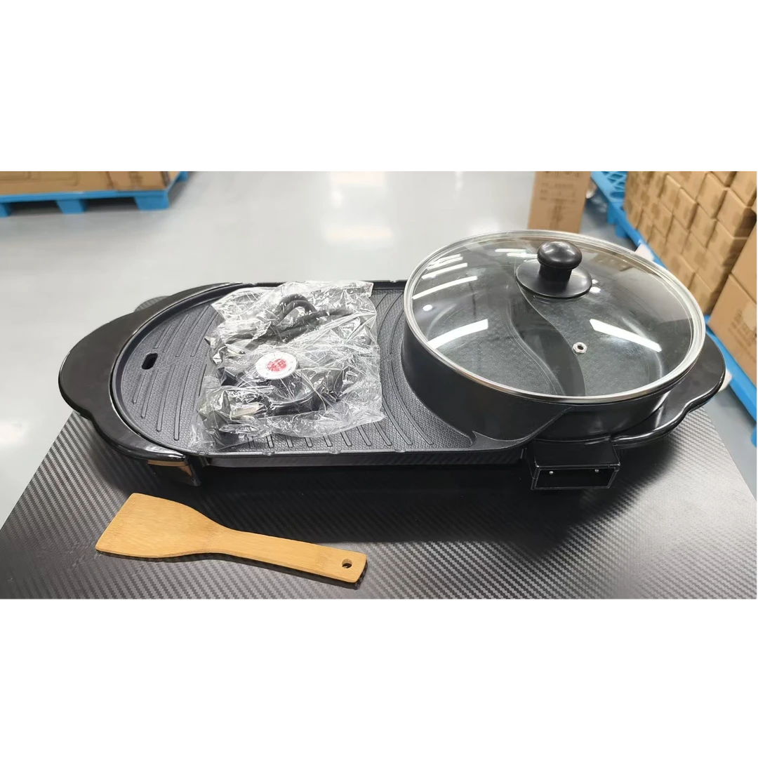 家用涮烤一体锅盘
