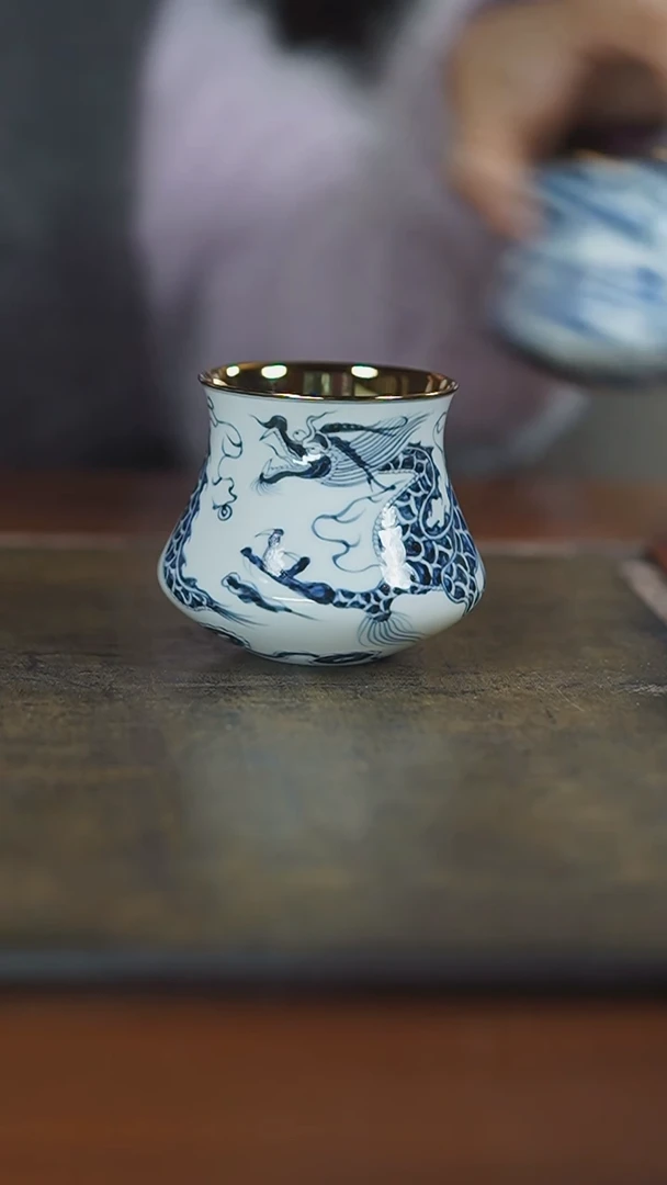 【闪购商品】杯弥云斋龙纹品鉴杯